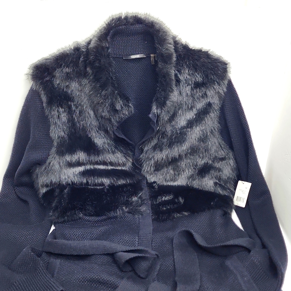 ELI TAHARI, "MIDORI SWEATHER" JACKET, BLACK, MEDIUM - Picture 6 of 13